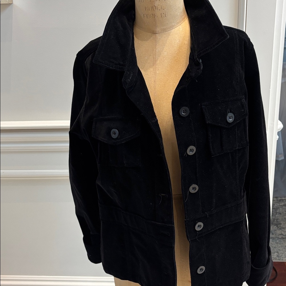 Mossimo Supply Co. Black Stretch Jacket .Velvetin… - image 1